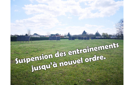 15 Mars 2020 - Suspension des entraînements