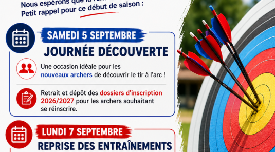 Informations début de saison